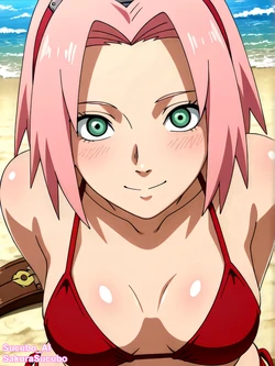 Sakura Haruno Fun beach [AI Generated]