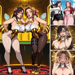 Xftriber Tifa & Aerith Become Bimbo Honey Bee Girls [AI Generated]