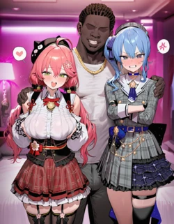 [underdog] 黒人に寝取られてボテ腹になったみこめっと[AI Generated]