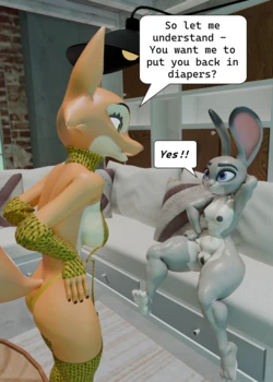 [GreaseFoxAnimation] Diane & Judy's Diaper Time