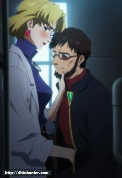 [DittoHunter] Ritsuko Akagi & Gendo Ikari (Neon Genesis Evangelion) Passionate sex [Ai Generated]
