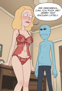 [Scarlet_Meow] Beth x Mr. Meeseeks – A Different Kind of Help 👀🔵 (2026-04-02) [AI Generated]