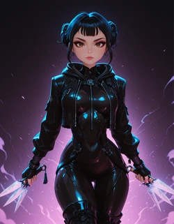 (Carmin Roux) ZOEY_BLACK K-POP DEMON HUNTERS P1 [AI Generated]