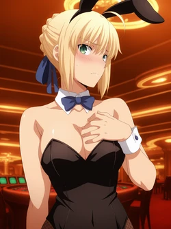 [ANIPAI] Saber Bunny Girl - Fate Stay Night [Extras] [AI Generated]