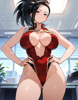 My bitch hero (Momo Yoayorozu) [AI Generated]