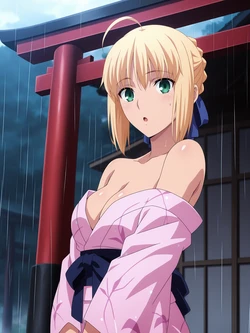[ANIPAI] Saber - Fate Stay Night [Full Set + Extras] kimono [AI Generated]