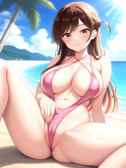 [Kyonkanie (Pantyless)] Chizuru Mizuhara - Rent a Girlfriend [AI Generated]