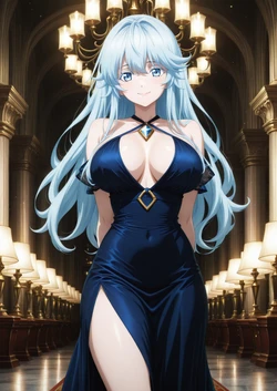 [GoodAI/GoodAI07] 💙 Elfaria in Dark Blue Dress | Premium Content [AI Generated]