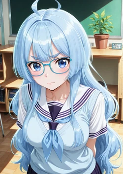 [GoodAI/GoodAI07] Seiha Shiunji Wearing School Uniform | Premium Content (Requested) ❤️ [AI Generated]