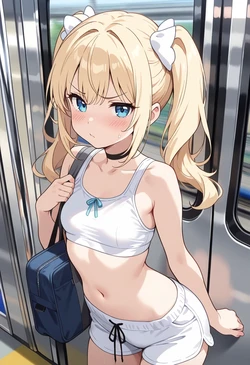 [KawaiiKitty69] Airy's train ride [AI Generated]