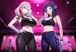 [cMonster] Sukoya Kana x Aiba Uiha YOGA BBC FFM 337p (Patreon) (AI Generated)