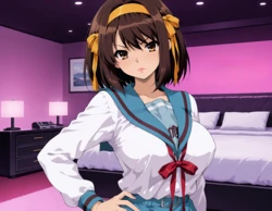 [Squeeshy] Haruhi (140pics) [AI Generated]