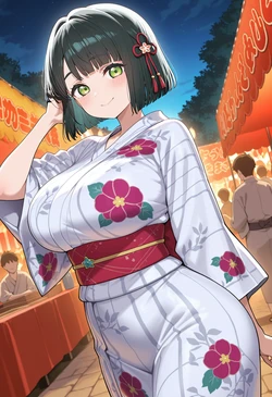 [Nankoai] Ginko Momose -百生 吟子-req-kimono-festival.outdoors- (Patreon) [AI Generated]