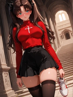 Rin Tohsaka and the Minotaur [AI Generated]