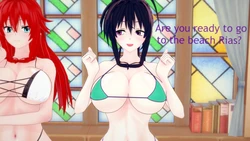 [rainbowkombat] Rias and Akeno Hypnosis Fun... (Highschool DxD)
