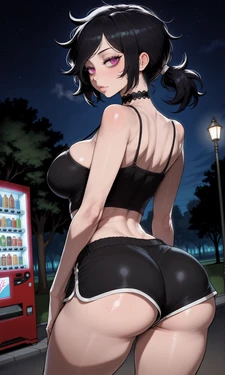 [Revi AI ART] 🌃 Night hunting Ashley Graves - The Coffin of Andy & Leyley (Patreon) [AI Generated]