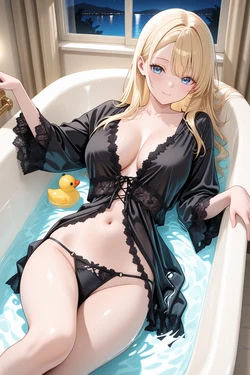 open-front nightgown [AI Generated]