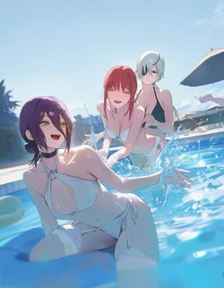 [Oishi Okaze] makima&reze&quanxi [AI Generated]