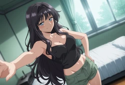 [WAItercolor] Kaoruko Waguri ( Kaoruhana )_color [AI Generated]
