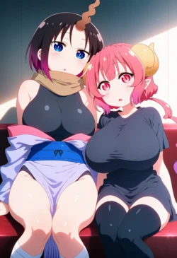[Corudozera] [130pics] Elma x Ilulu (エルマxイルル) / Miss Kobayashi's Dragon Maid (小林さんちのメイドラゴン) [AI Generated]