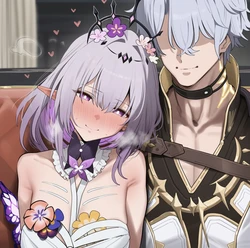 [Slime_AI] 172p (Request): Castorice & Phainon (Patreon) [AI Generated]