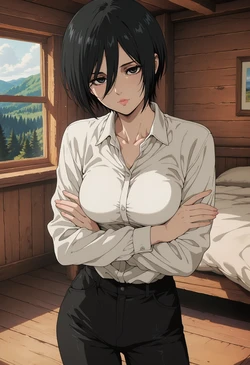 [Squeeshy] Mikasa x Eren (145pics) [AI Generated]