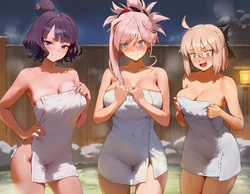 [Oishi Okaze] hokusai&musashi&souji [AI Generated]