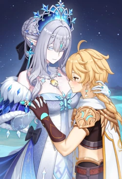 [RaidenEiBlacked] Tsaritsa x Aether - NTR/BBC [Ai-Generated]