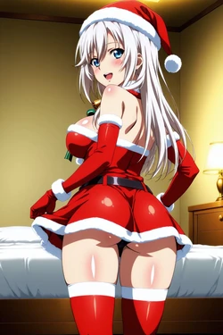 [minakaze] La Folia Rihavein - Mini Skirt Santa (Strike the Blood) [AI Generated]