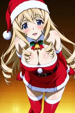[minakaze] Cecilia Alcott - Mini Skirt Santa (Infinite Stratos) [AI Generated]
