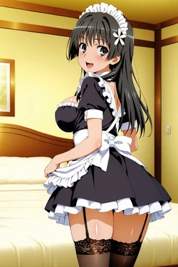 [minakaze] Ruiko Saten - Maid (Toaru Kagaku no Railgun) [AI Generated]