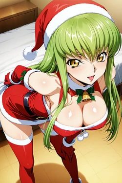 [minakaze] C.C - Mini Skirt Santa (Code Geass) [AI Generated]