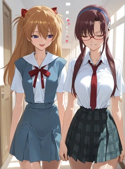 [Rametaki] 2026-01-01 Asuka x Makinami Mari (Patreon) [AI generated]