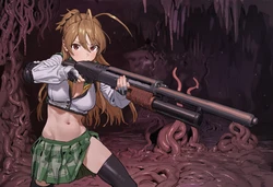 [yourojisan] Miyamoto Rei in the cave (2026-07-14) [AI Generated]