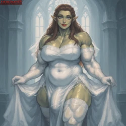 [TheCoomjurer] Orc Futa Bride [AI Generated]