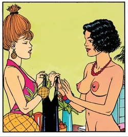 [Giardino, Vittorio] Erotic panel and illustration