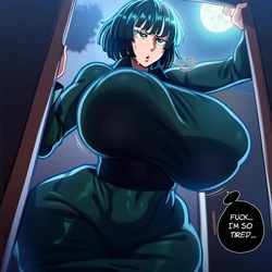 (Doranne) Futanari Tatsumaki X Fubuki[ AI Generated ]