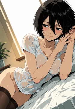 [Squeeshy] Mikasa Ackerman (Attack on Titan) - 158 pics [AI Generated]