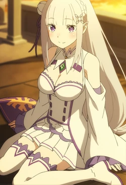 [Ettalia] Emilia (Re:Zero kara Hajimeru Isekai Seikatsu) (Patreon) [AI Generated]