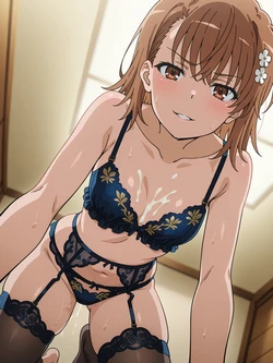 [OneeChanAra2AI] NSFW EXTRA - Misaka Mikoto Lingerie 237p [AI Generated]