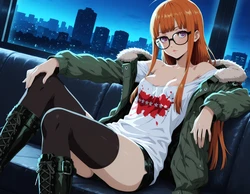 [Squeeshy] Sakura Futaba (Persona) - 131 pics [AI Generated]