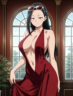 [ANIPAI] Yaoyorozu Momo - My Hero Academia [143 pics / Full Set] Low-cut red dress (Patreon) [AI Generated]