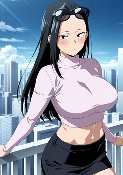 [ANIPAI] Momo Yaoyorozu - My Hero Academia [122 pics / Full Set + Extras] Exhibitionist Balcony (Patreon) [AI Generated]