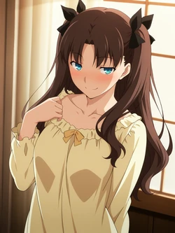 [ANIPAI] Rin Tohsaka - Fate Series [112 pics / Full Set + Extras] Pajamas (Patreon) [AI Generated]