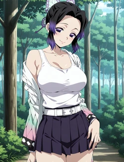 [ANIPAI] Shinobu Kocho - Demon Slayer [144 pics / Full Set] Forest exhibitionism (Patreon) [AI Generated]