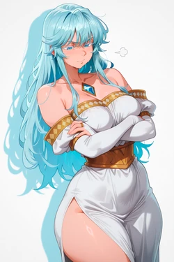 [Obscuryotto AI] Elfaria Albis - Wistoria: Wand and Sword (Commission) [AI Generated]
