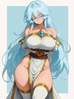 [Void_Men] ━❄️🪄 ELFARIA ALBIS SERFORT | WISTORIA: WAND AND SWORD 🪄❄️━ [AI Generated]