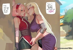 [Tillian] Ino Yamanaka x Sakura Haruno (Naruto) [AI GENERATED]