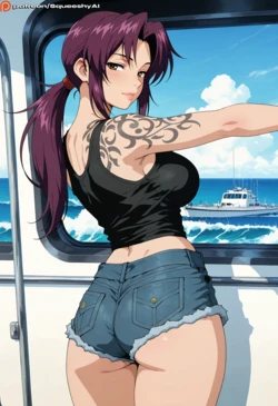 [Squeeshy] Revy on yacht (144pics) [AI Generated]