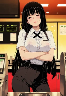 [Squeeshy] Yumeko Jabami cashier (133pics) [AI Generated]